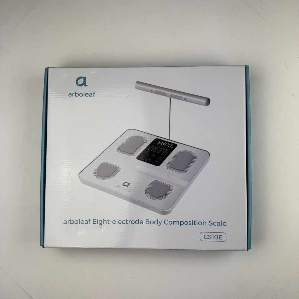 Arboleaf CS10E Eight-electrode Body Composition Smart Scale White New